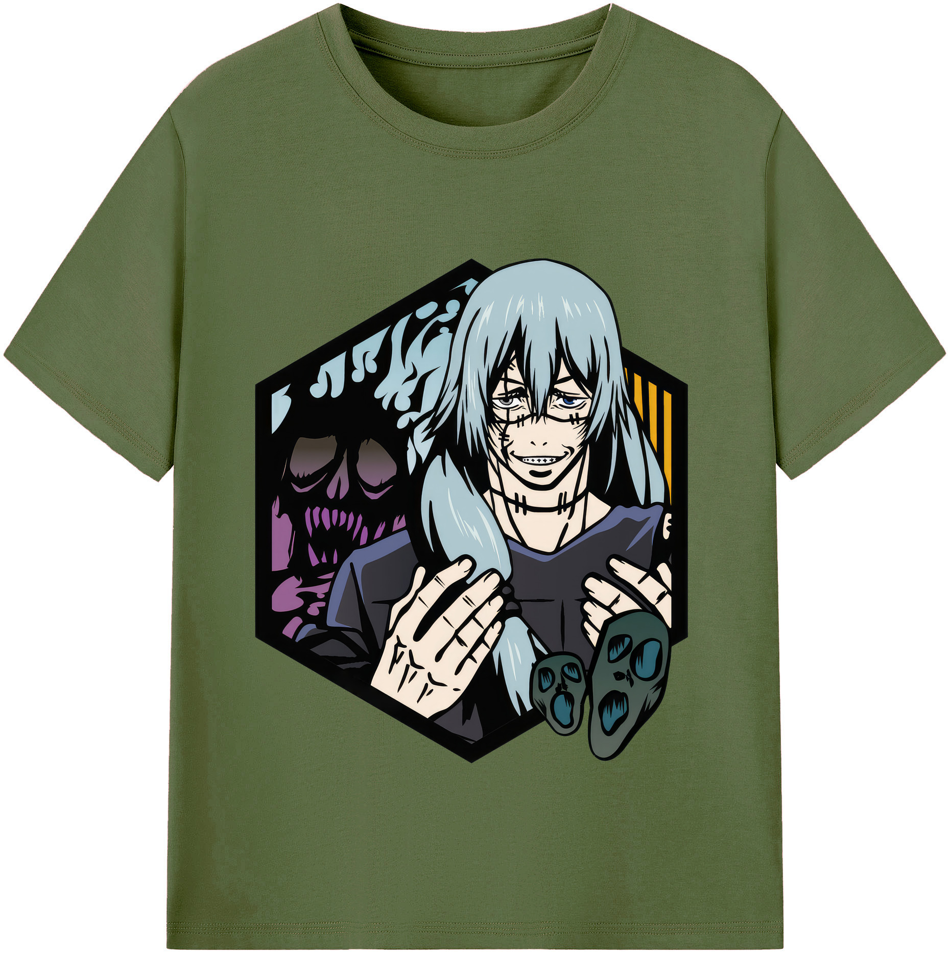 （画像用） 呪術廻戦 Jujutsu Kaisen 綿100％半袖Tシャツ（フロントプリント）